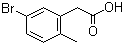 structure of CAS# 854646-94-9, 5-Bromo-2-methylbenzeneacetic acid