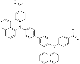 structure of CAS# 854938-56-0, 4,4'-[[1,1'-Biphenyl]-4,4'-diylbis(1-naphthalenylimino)]bisbenzaldehyde