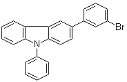 CAS 登录号：854952-59-3, 3-(3-溴苯基)-9-苯基-9H-咔唑