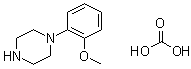 CAS 登录号：85508-33-4, 1-(2-甲氧基苯基)哌嗪碳酸盐