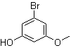 3-溴-5-甲氧基苯酚分子结构 (CAS 855400-66-7)