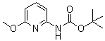 structure of CAS# 855784-40-6, (6-Methoxy-2-pyridinyl)carbamic acid 1,1-dimethylethyl ester