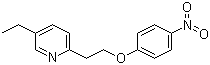structure of CAS# 85583-54-6, 4-(2-(5-Ethyl-2-pyridyl)ethoxy)nitrobenzene