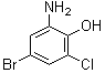 structure of CAS# 855836-14-5, 2-氨基-4-溴-6-氯苯酚