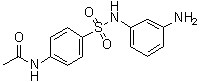 N-[4-[[(3-氨基苯基)氨基]磺酰基]苯基]乙酰胺分子结构 (CAS 855877-70-2)