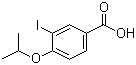 3-Iodo-4-isopropoxybenzoic acid molecular structure (CAS 856167-47-0)