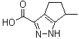 structure of CAS# 856256-49-0, 1,4,5,6-Tetrahydro-6-methyl-3-cyclopentapyrazolecarboxylic acid