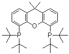 4,5-双[二叔丁基膦基]-9,9-二甲基-9H-呫吨分子结构 (CAS 856405-77-1)