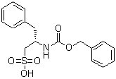 (betaS)-beta-[[(苯基甲氧基)羰基]氨基]苯丙磺酸分子结构 (CAS 856570-20-2)