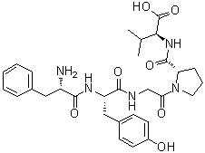 structure of CAS# 85679-70-5, L-Phenylalanyl-L-tyrosylglycyl-L-prolyl-L-valine