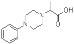 alpha-甲基-4-苯基-1-哌嗪乙酸分子结构 (CAS 856929-62-9)