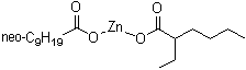(2-乙基己酸)(新癸酸)锌分子结构 (CAS 85702-72-3)
