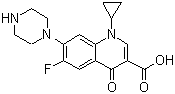 structure of CAS# 85721-33-1, Ciprofloxacin