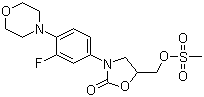 3-[3-Fluoro-4-(4-morpholinyl)phenyl]-5-[[(methylsulfonyl)oxy]methyl]-2-oxazolidinone molecular structure (CAS 858344-36-2)
