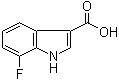 7-Fluoro-1H-indole-3-carboxylic acid molecular structure (CAS 858515-66-9)
