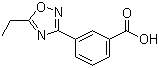 structure of CAS# 859155-81-0, 3-(5-Ethyl-1,2,4-oxadiazol-3-yl)benzoic acid