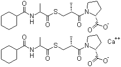 CAS 登录号：85921-53-5, 莫维普利钙, (2R)-1-[(2R)-3-[2-(环己基甲酰氨基)丙酰硫]-2-甲基丙酰基]吡咯烷-2-甲酸钙盐