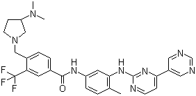 structure of CAS# 859212-16-1, 巴非替尼