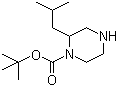 1-N-Boc-2-isobutylpiperazine molecular structure (CAS 859518-31-3)