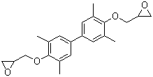 CAS # 85954-11-6, 4,4'-Bis(2,3-epoxypropoxy)-3,3',5,5'-tetramethylbiphenyl, Tetramethylbiphenyl diglycidyl ether, 4,4'-Bis(glycidyloxy)-3,3',5,5'-tetramethylbiphenyl, 3,3',5,5'-Tetramethyl-4,4'-diphenol diglycidyl ether, 2,2'-{[3,3',5,5'-Tetramethyl(1,1'-biphenyl)-4,4'-diyl]bis(oxymethylene)}bisoxirane