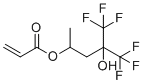 CAS # 859856-64-7, 1,1,1-Trifluoro-2-trifluoromethyl-2-hydroxy-4-pentyl acrylate, [5,5,5-trifluoro-4-hydroxy-4-(trifluoromethyl)pentan-2-yl] prop-2-enoate