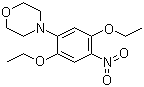 structure of CAS# 86-16-8, 4-(2,5-Diethoxy-4-nitrophenyl)morpholine