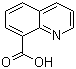 8-喹啉甲酸分子结构 (CAS 86-59-9)