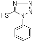 5-巯基-1-苯基-四氮唑分子结构 (CAS 86-93-1)