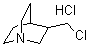 3-氯甲基-1-氮杂双环[2.2.2]辛烷盐酸盐分子结构 (CAS 86014-80-4)