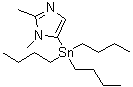 structure of CAS# 86051-75-4, 1,2-二甲基-5-(三丁基锡烷基)-1H-咪唑