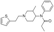 CAS # 86052-04-2, 3-Methylthiofentanyl, N-[3-methyl-1-(2-thiophen-2-ylethyl)piperidin-4-yl]-N-phenylpropanamide
