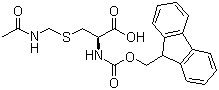 structure of CAS# 86060-81-3, 芴甲氧羰基-S-乙酰氨甲基-L-半胱氨酸