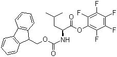 structure of CAS# 86060-88-0, N-芴甲氧羰基-L-亮氨酸五氟苯酯
