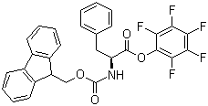 structure of CAS# 86060-92-6, N-芴甲氧羰基-L-苯丙氨酸五氟苯酯