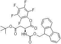 structure of CAS# 86061-01-0, N-芴甲氧羰基-beta-叔丁基-L-天冬氨酸五氟苯酯