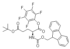 structure of CAS# 86061-04-3, N-芴甲氧羰基-L-谷氨酸 alpha-五氟苯基 gamma-叔丁基酯