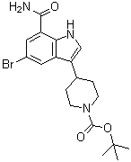 CAS # 860625-18-9, 1,1-Dimethylethyl 4-[7-(aminocarbonyl)-5-bromo-1H-indol-3-yl]-1-piperidinecarboxylate