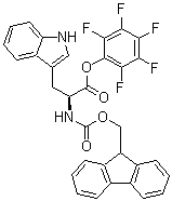 structure of CAS# 86069-87-6, N-[芴甲氧羰基]-L-色氨酸五氟苯基酯