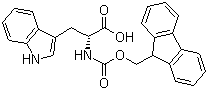 structure of CAS# 86123-11-7, Fmoc-D-色氨酸
