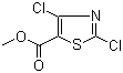 structure of CAS# 861708-66-9, 2,4-Dichloro-5-thiazolecarboxylic acid methyl ester