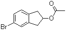 5-溴-2,3-二氢-1H-茚-2-醇乙酸酯分子结构 (CAS 862135-60-2)
