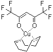 structure of CAS# 86233-74-1, (1,5-Cyclooctadiene)(hexafluoroacetylacetonato)copper