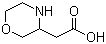 吗啉-3-乙酸分子结构 (CAS 86236-84-2)
