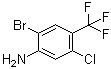 2-溴-5-氯-4-(三氟甲基)苯胺分子结构 (CAS 863111-48-2)