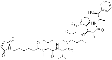 CAS # 863971-24-8, Maleimidocaproyl-monomethylauristatin E, 37: PN: WO2007140371 PAGE: 273 claimed sequence