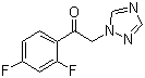 2,4-Difluoro-alpha-(1H-1,2,4-triazolyl)acetophenone molecular structure (CAS 86404-63-9)