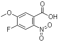 structure of CAS# 864293-50-5, 4-氟-5-甲氧基-2-硝基苯甲酸