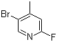 structure of CAS# 864830-16-0, 5-溴-2-氟-4-甲基吡啶
