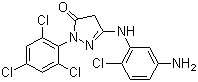 CAS # 86491-51-2, 1-(2',4',6'-Trichlorophenyl)-3-(2'-chloro-5'-aminoanilino)-5-pyrazolone