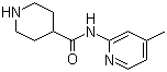 structure of CAS# 865078-92-8, N-(4-甲基吡啶-2-基)哌啶-4-甲酰胺